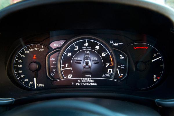 2013 SRT Viper Instrumentation