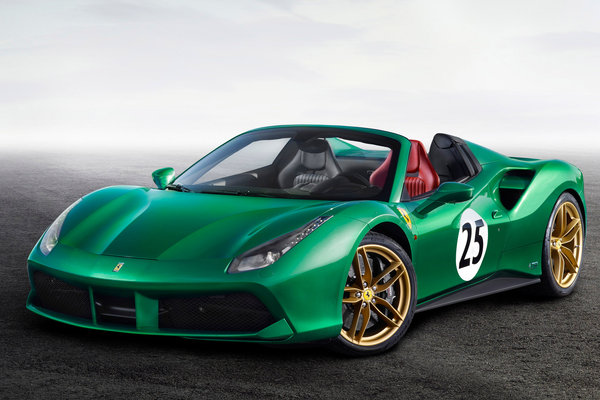 2017 Ferrari 488 Spider 70th Anniversary special edition "The Green Jewel"